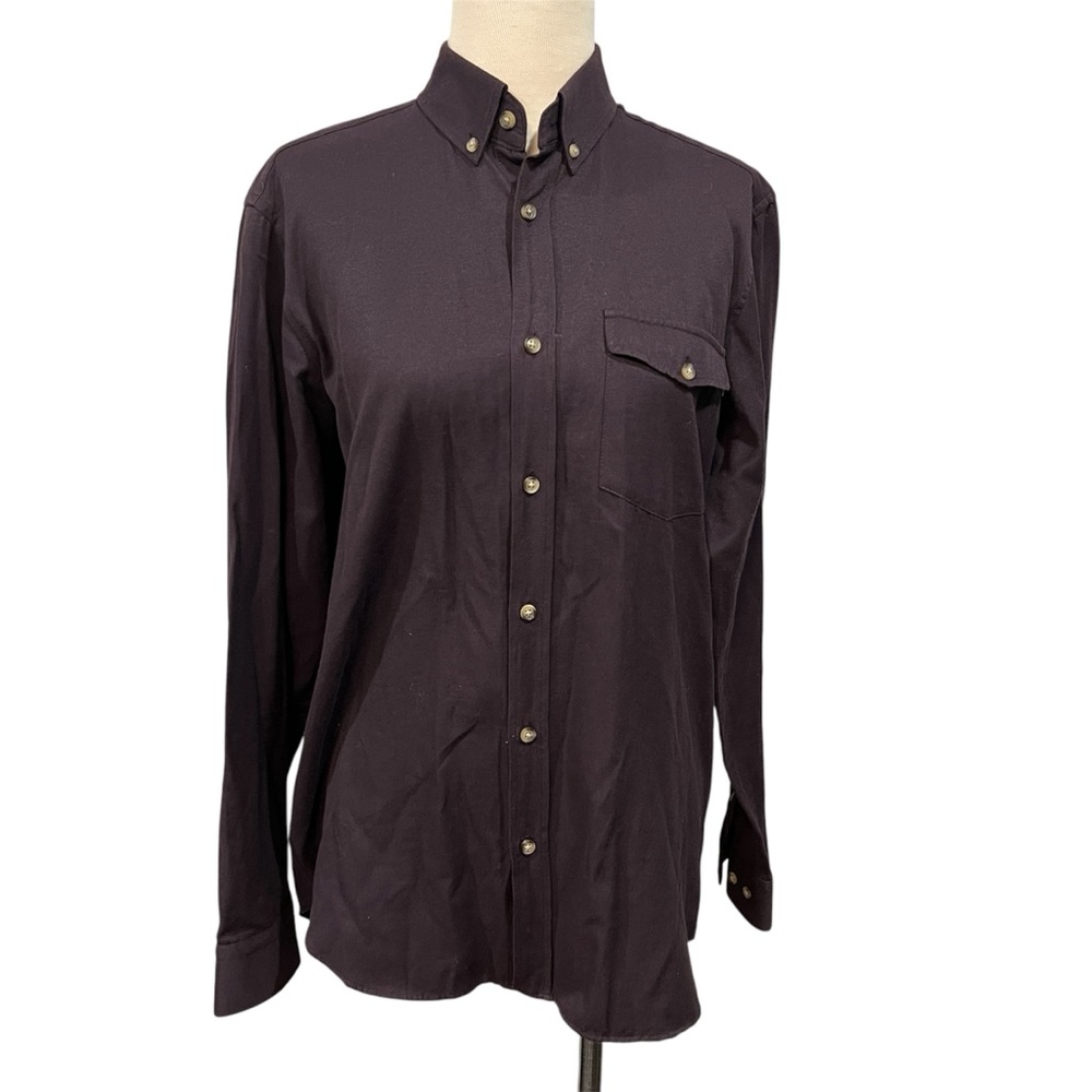LC WAIKIKI Dark Purple Casual Button Down Shirt (S)